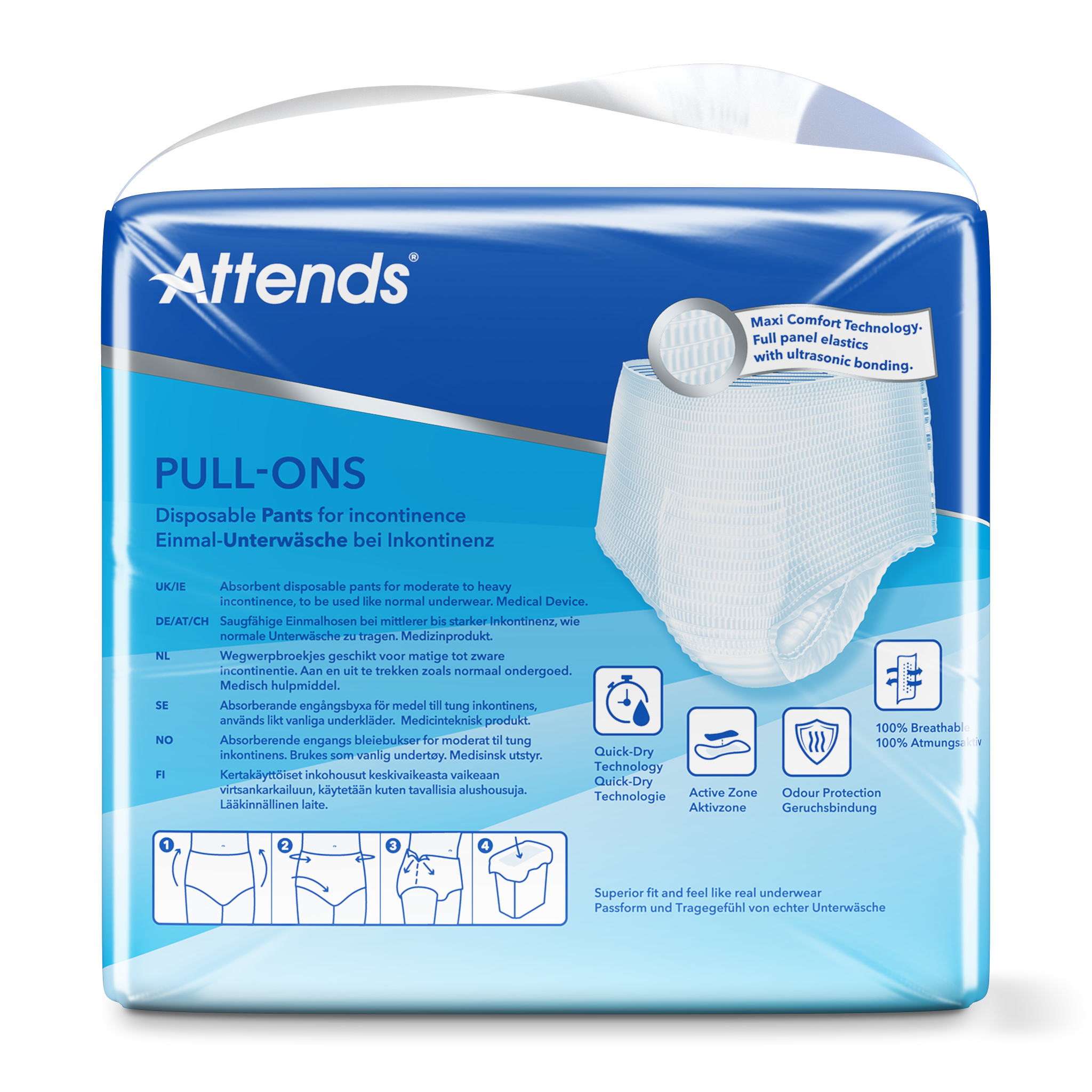 Attends Pull-Ons 4 Maat Xl (18 Stuks)