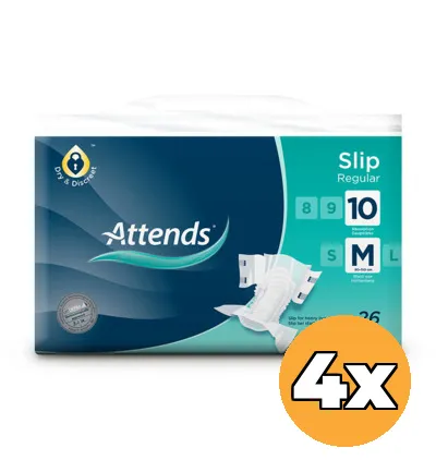 4x Attends Slip Regular 10 Maat M (26 stuks)