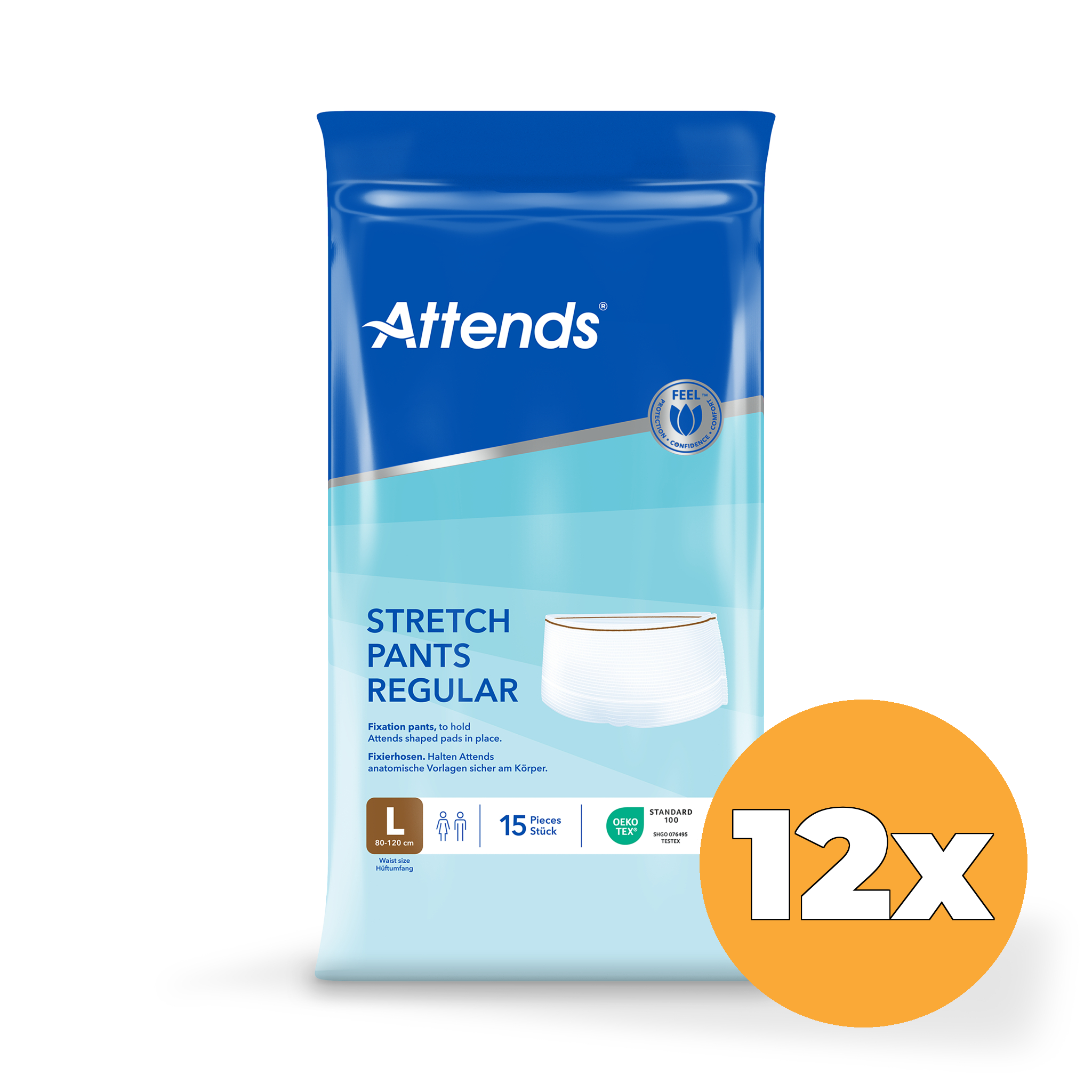 12x Attends Stretchpants Maat L (15 stuks)