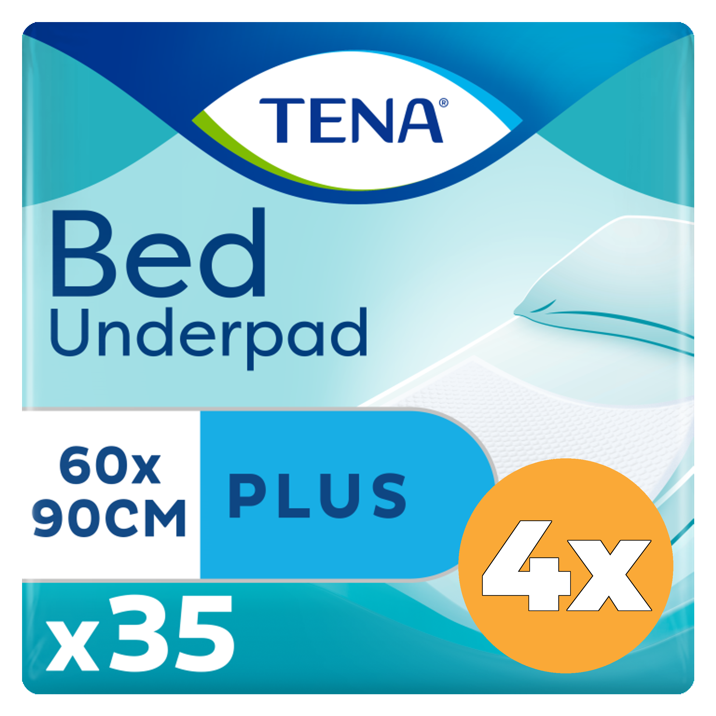4x Tena Bed plus 60x90 cm (35 stuks)