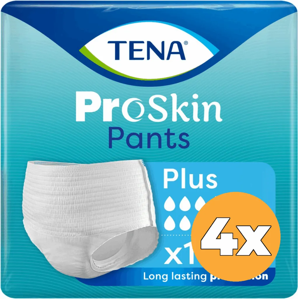 4x Tena ProSkin Pants Plus Extra Small (14 stuks)