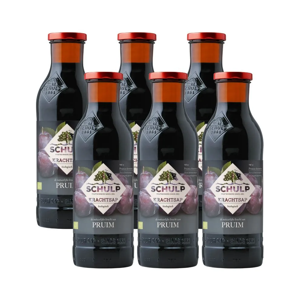 Schulp Krachtsap Pruim Puur Bio 6 Pack (6 x 750 ml)