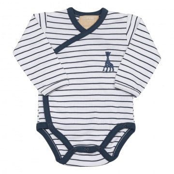Sophie De Giraf Romper Wit/Blauw 1M-54Cm (1 stuk)