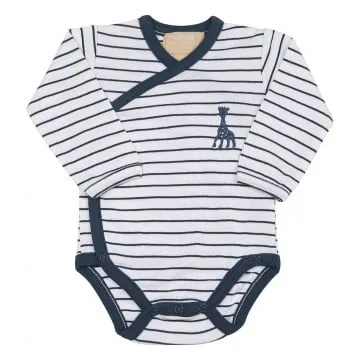 Sophie De Giraf Romper Wit/Blauw 1M-54Cm (1 stuk)