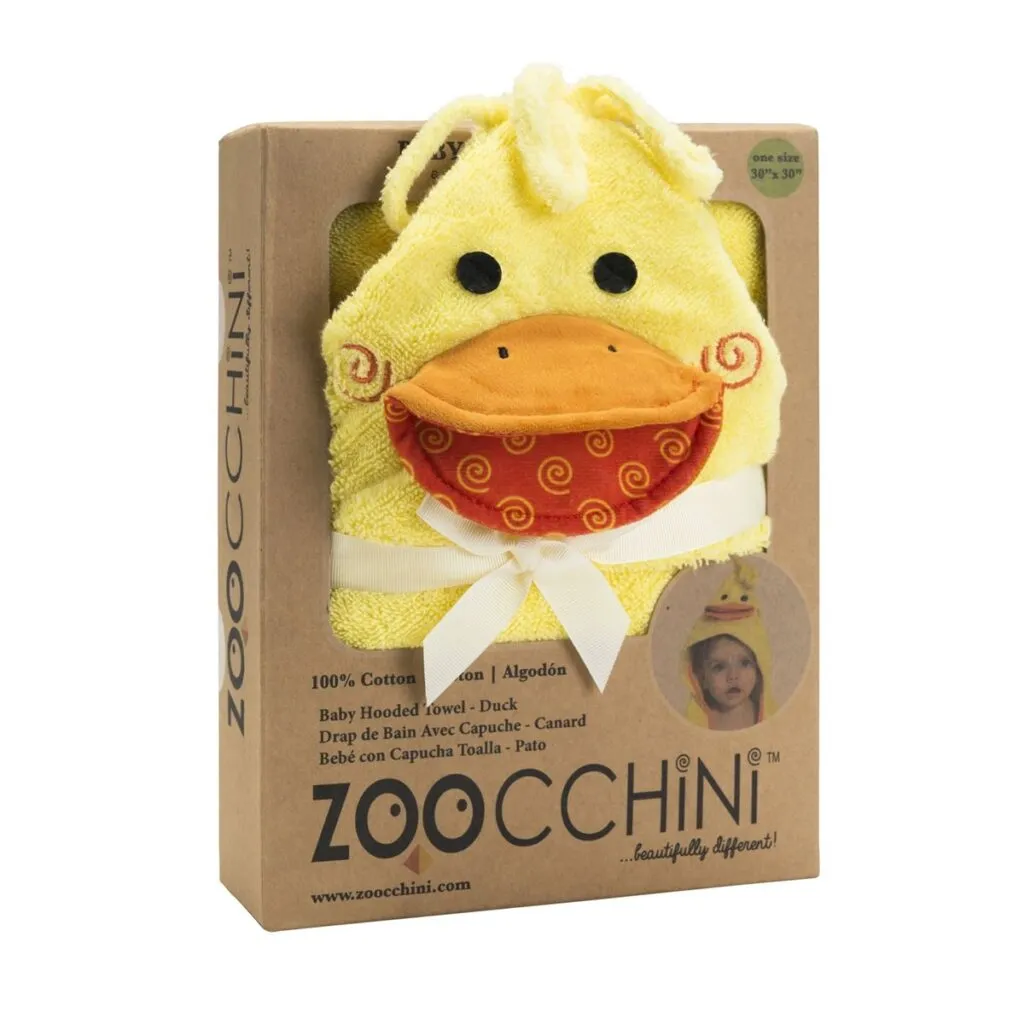 Zoocchini Baby Badcape | Eend (1 stuk)