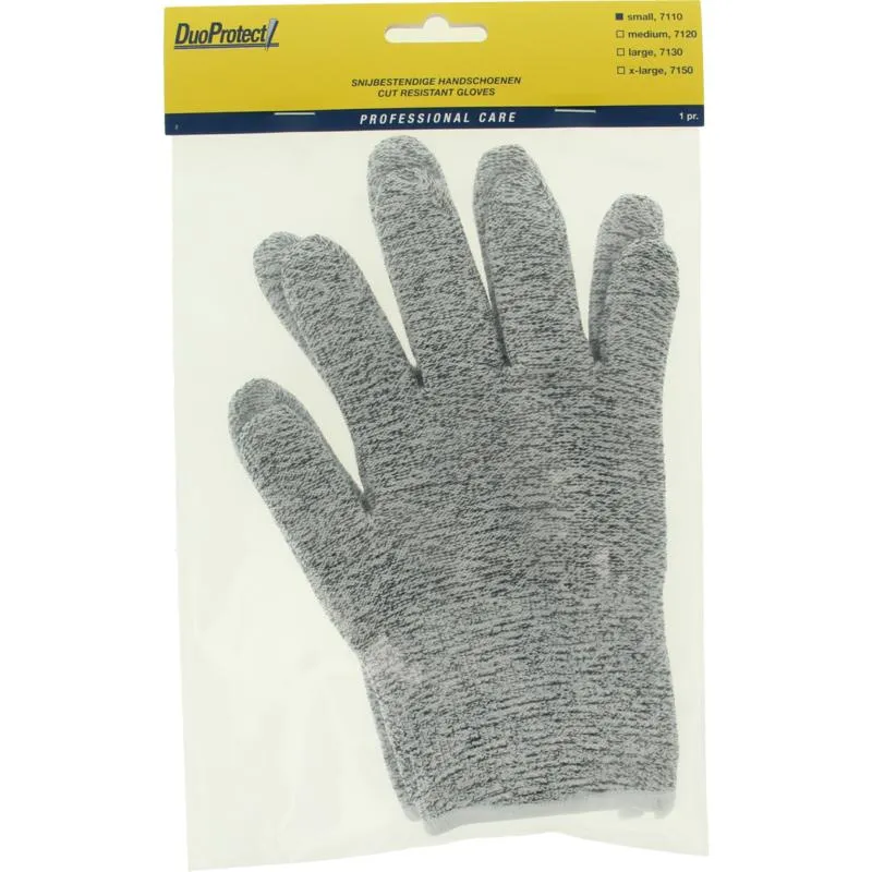 Duoprotect Snijbestendige Handschoen Maat S (1 paar)