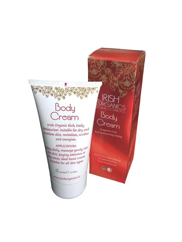 Irish Organics Bodycreme Zeewier Parfumvrij Bio (150 ml)
