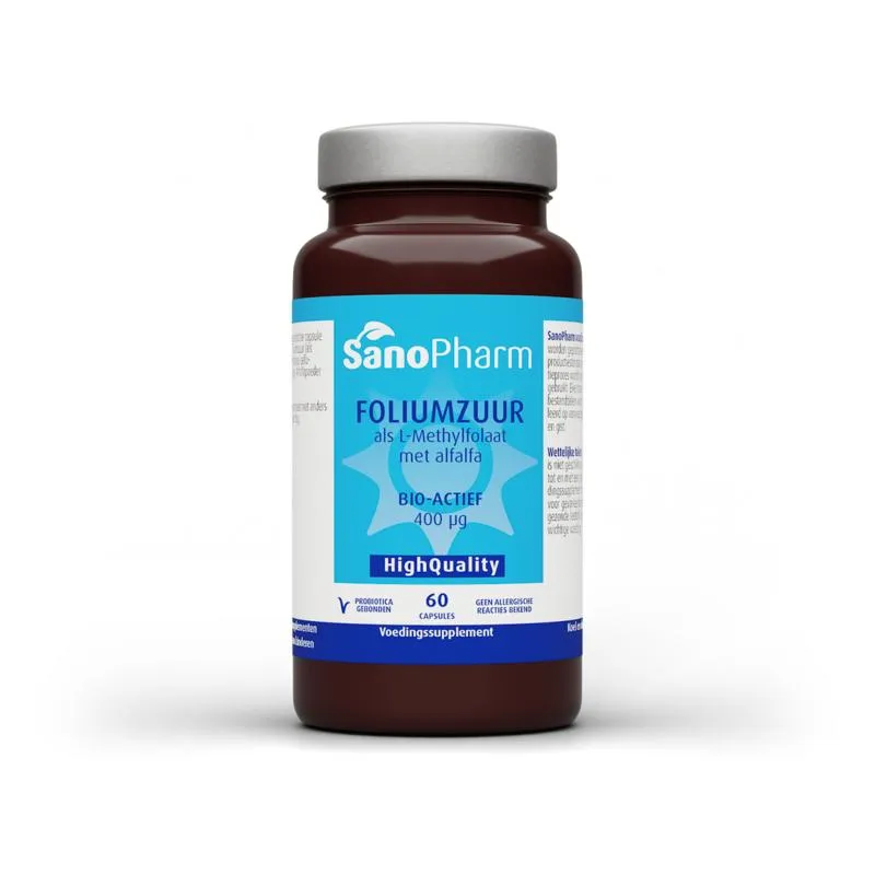 Sanopharm Foliumzuur met Alfalfa (60 capsules)