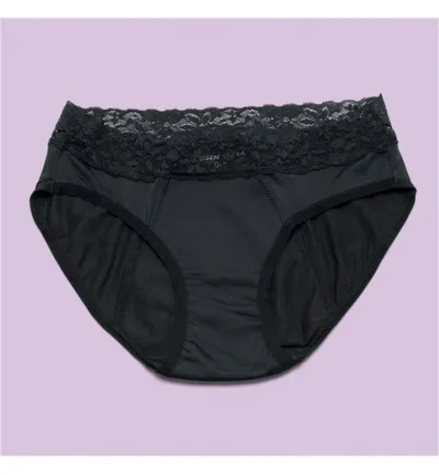 Cheeky Wipes Menstruatie ondergoed Feeling Pretty zw maat 32-34 (1 stuk)
