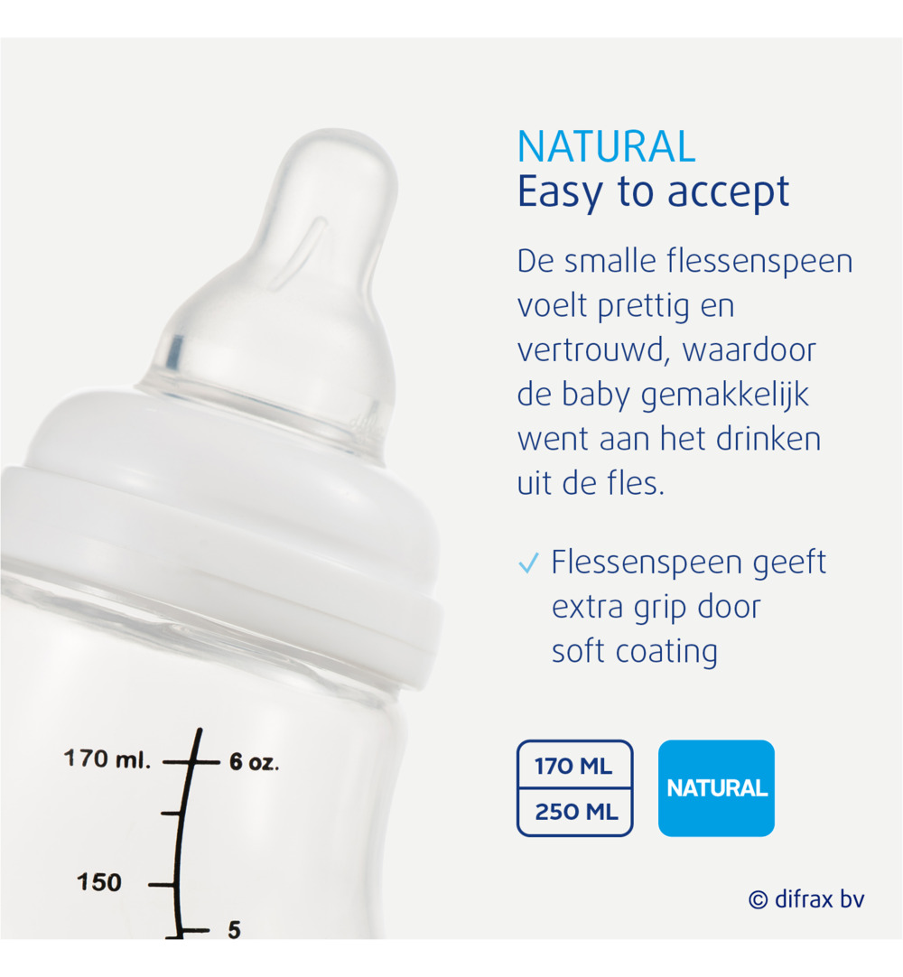 Difrax S-Fles natural roze (250 ml) - image 7