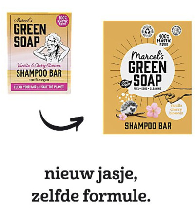 Marcel's Green Soap Shampoo bar vanilla & cherry (90 gr) - image 7