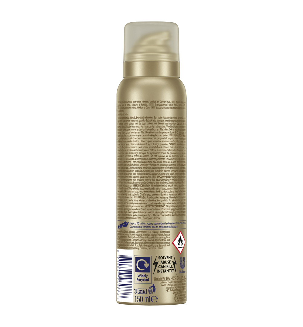 Dove Body mousse tan medium/dark (150 ml) - image 2