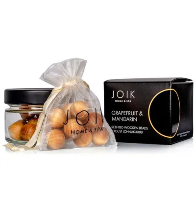 Joik Scented wooden beadsgrapefruit & mandarin vegan (1 stuk)
