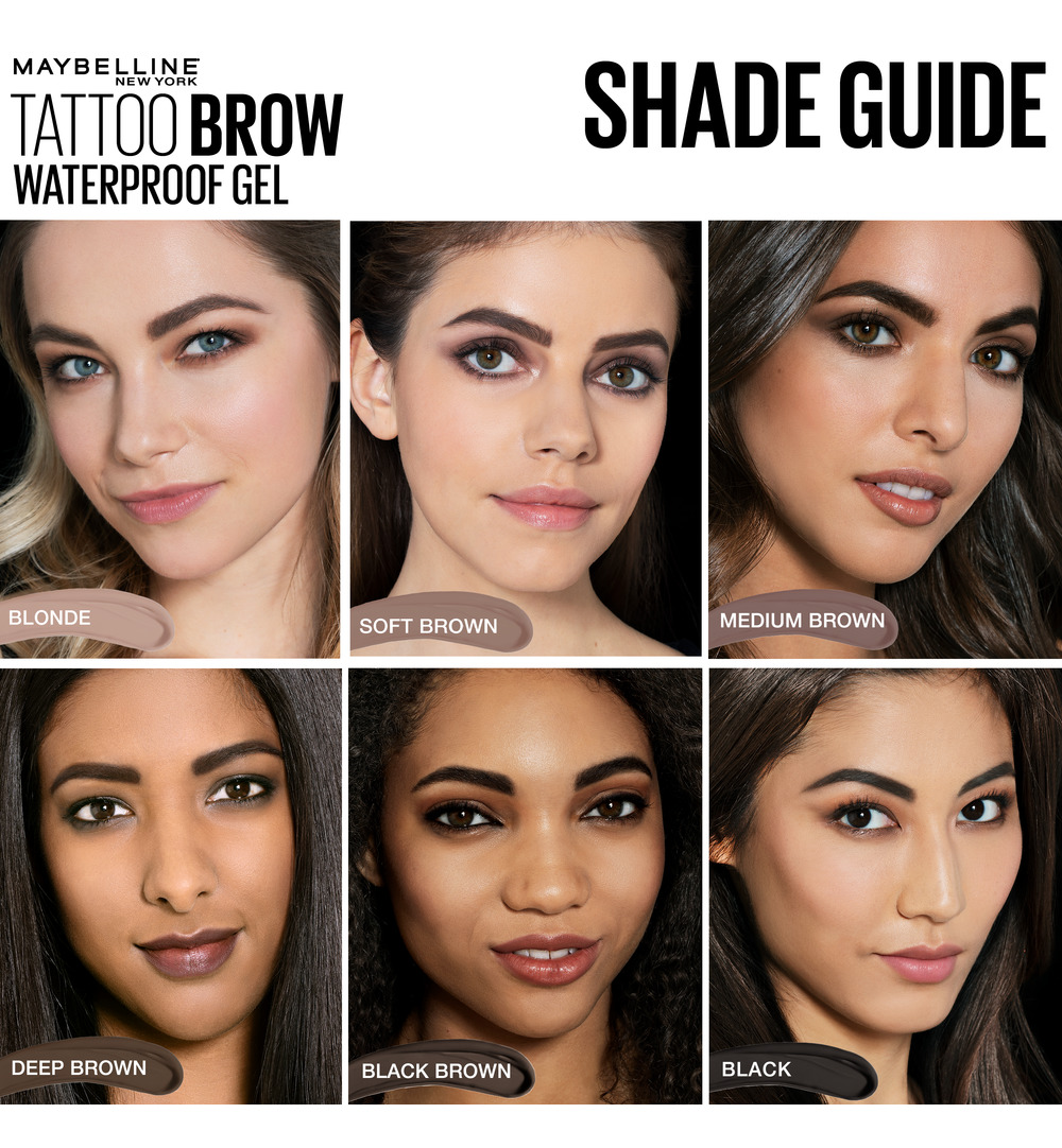 Maybelline New York Tattoo brow waterproof gel 06 deep (1 stuk) - image 4