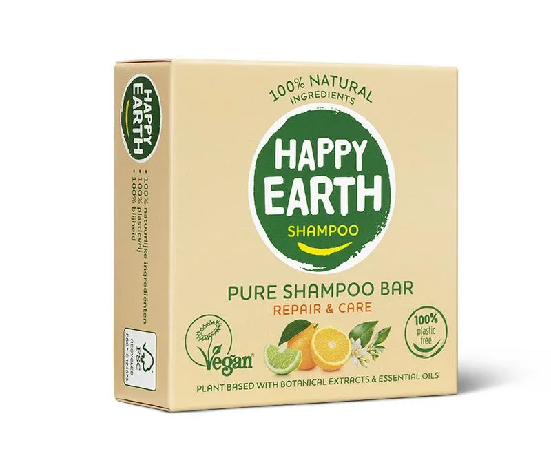 Happy Earth Shampoobar repair & care (70 gr)