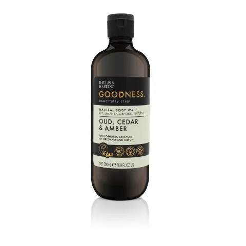 Baylis & Harding Body wash oud, cedar & amber (500 ml)
