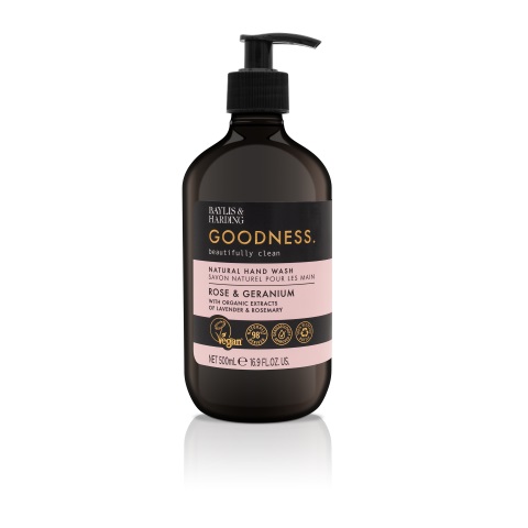 Baylis & Harding Hand wash goodness rose & gera nium (500 ml)