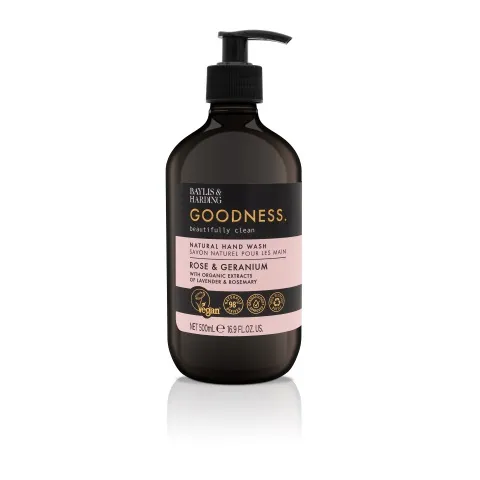 Baylis & Harding Hand wash goodness rose & gera nium (500 ml)