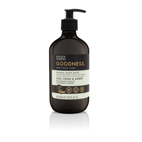 Baylis & Harding Hand wash goodness oud, cedar & amber (500 ml)