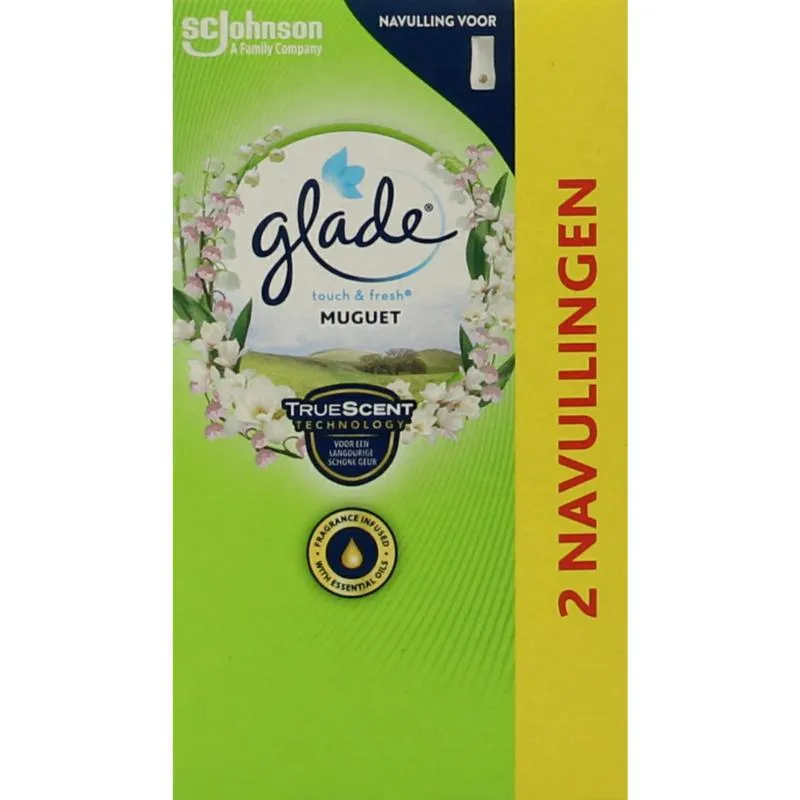 Glade Touch & fresh duo muguet navul lingen (2 x 10 ml)