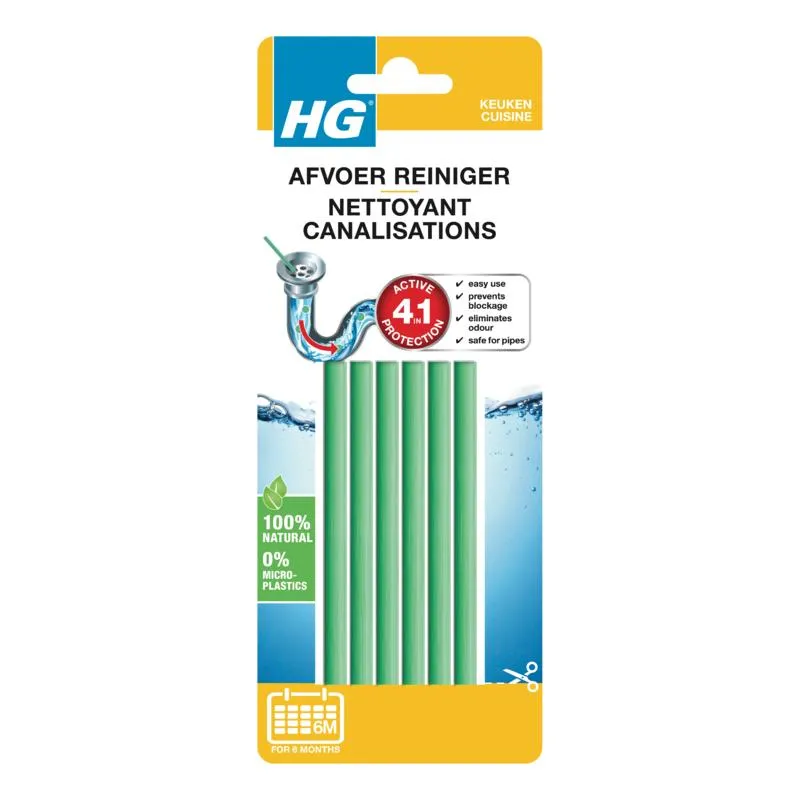 HG Afvoerreiniger (6 stuks)