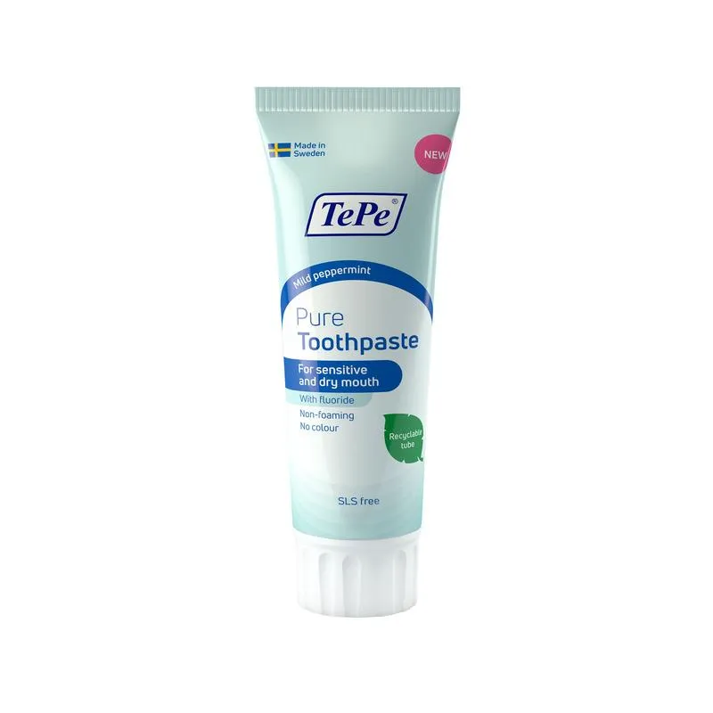 TePe Pure tandpasta sensitive peppe rmint (75 ml)