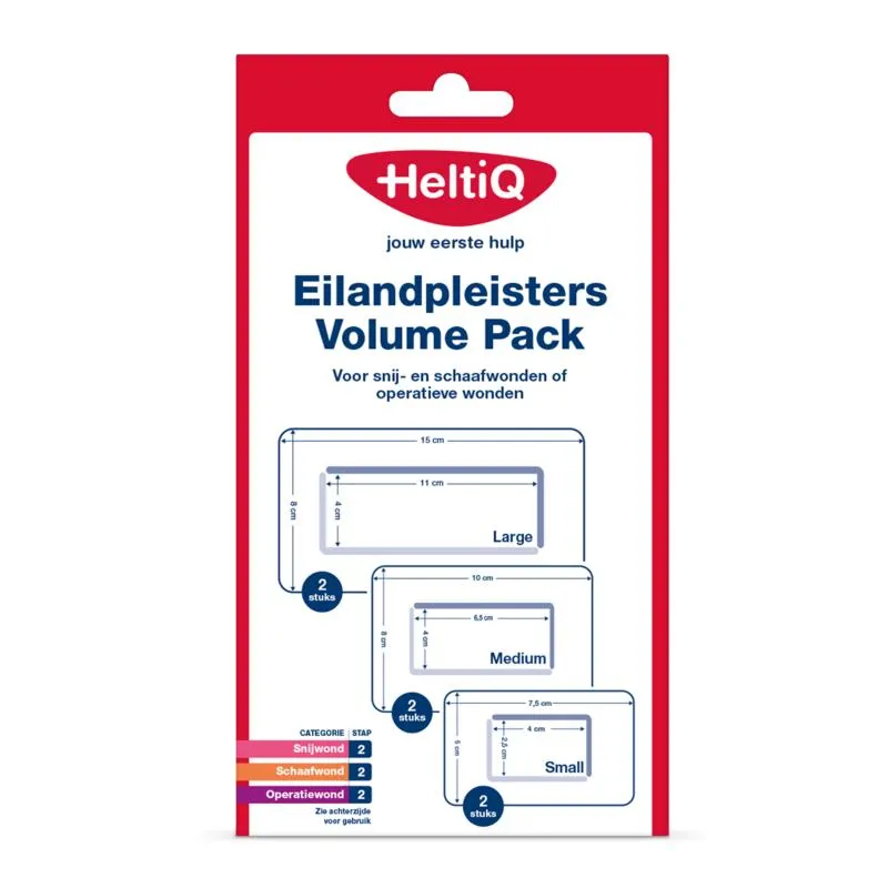 HeltiQ Eilandpleister volume pack (6 stuks)