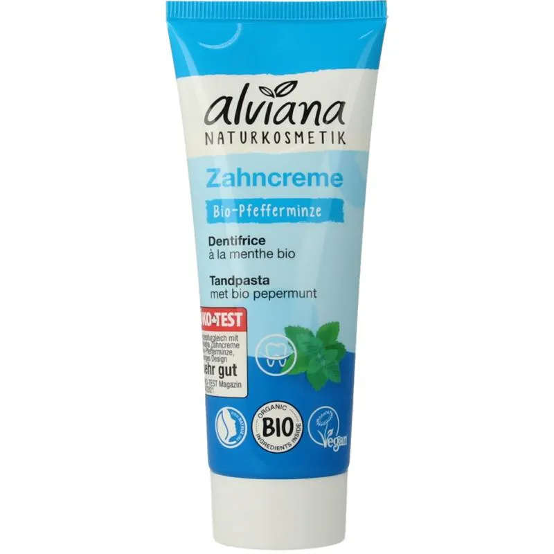 Alviana Tandpasta met munt (75 ml)