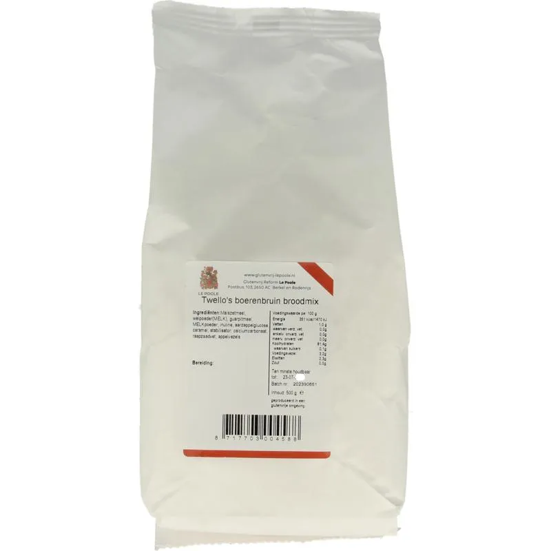Le Poole Twello'S Boerenbruin Broodmix (500 gr)