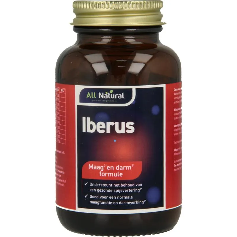 All Natural Iberus maag darm formule (60 vega capsules)