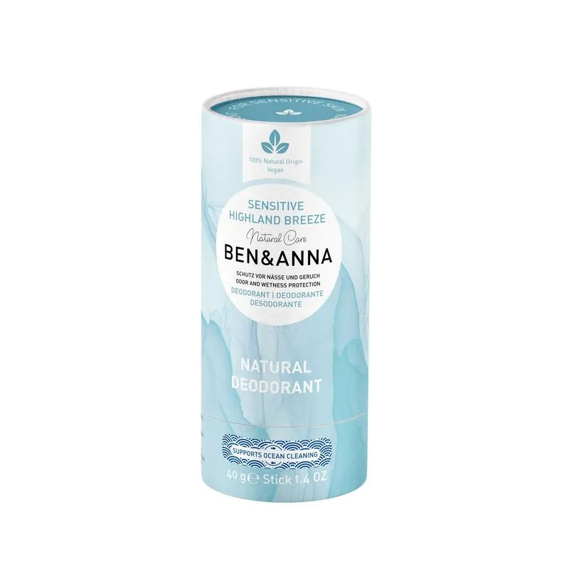Ben & Anna Deodorant highland breeze sens itive papertube (40 gr)