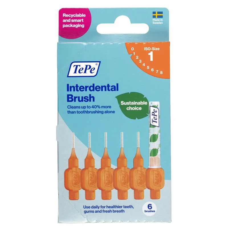 TePe Interdentale ragers original o ranje 0,45mm maat 1 (6 stuks)