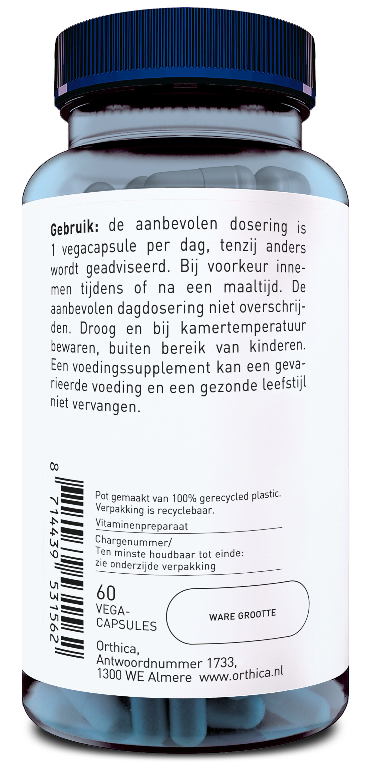 Orthica Nicotinamide 500 (60 vega capsules) - image 2
