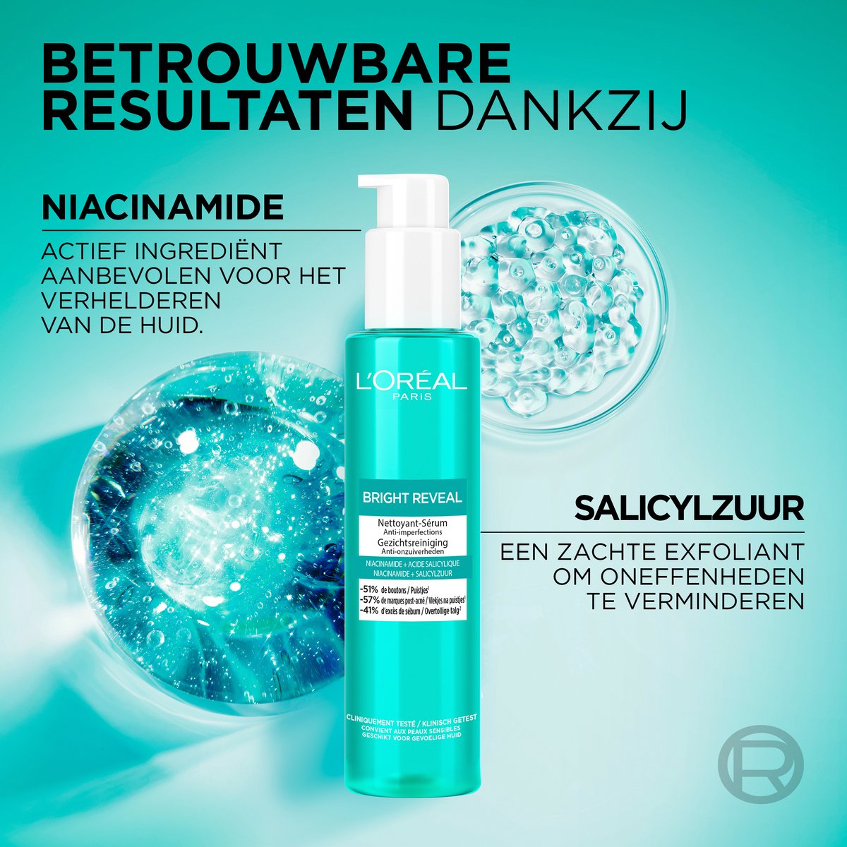 L'Oréal Bright reveal dark spot reiniging (150 ml)