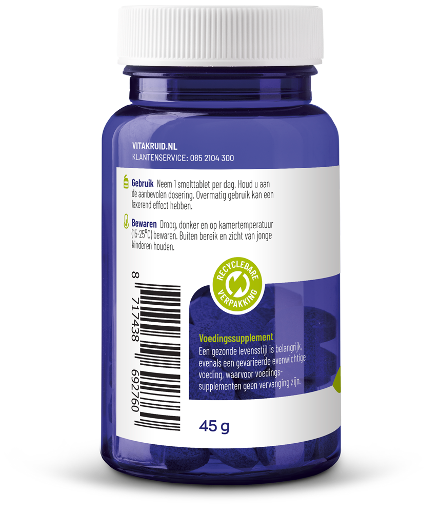 Vitakruid B12 1000 Mcg Actief Methylcobalamine Vitamine (180 stuks)