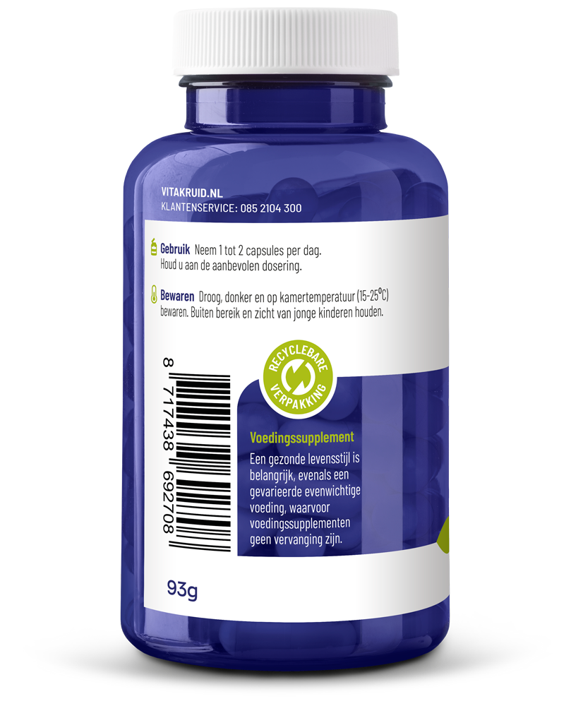 Vitakruid Choline Complex Met Inositol, B1, B5, B12 & Folaat (90 vega capsules)