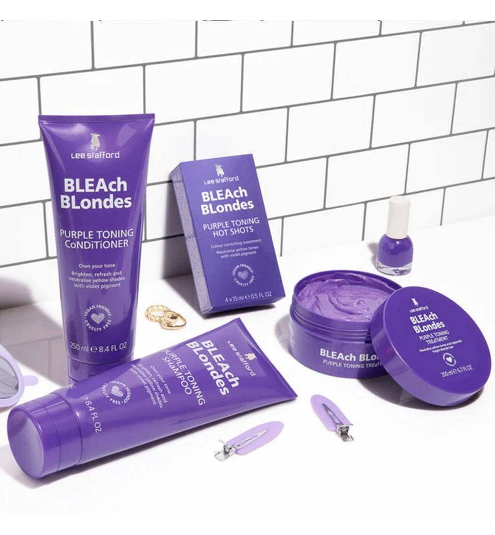 Lee Stafford Bleach blondes purple toning mask (200 ml) - image 3