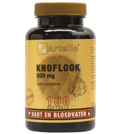 Artelle Knoflook 500mg + 250mg lecithine (100 capsules)