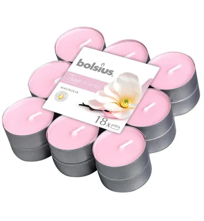 Bolsius True Scents Theelichten Magnolia (18 stuks)