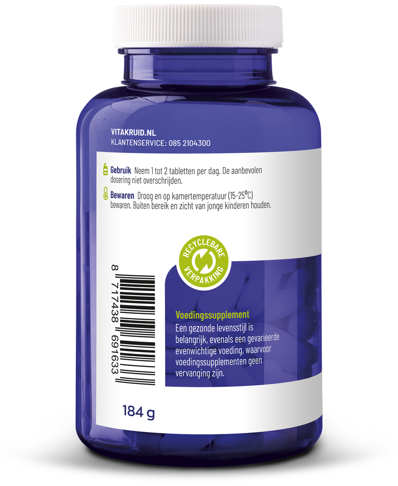 Vitakruid Magnesium 200 Citraat (90 tabletten)