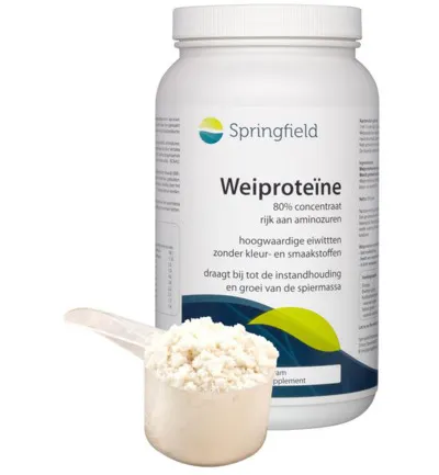 Springfield Wei proteine 80% concentraat (500 gr)
