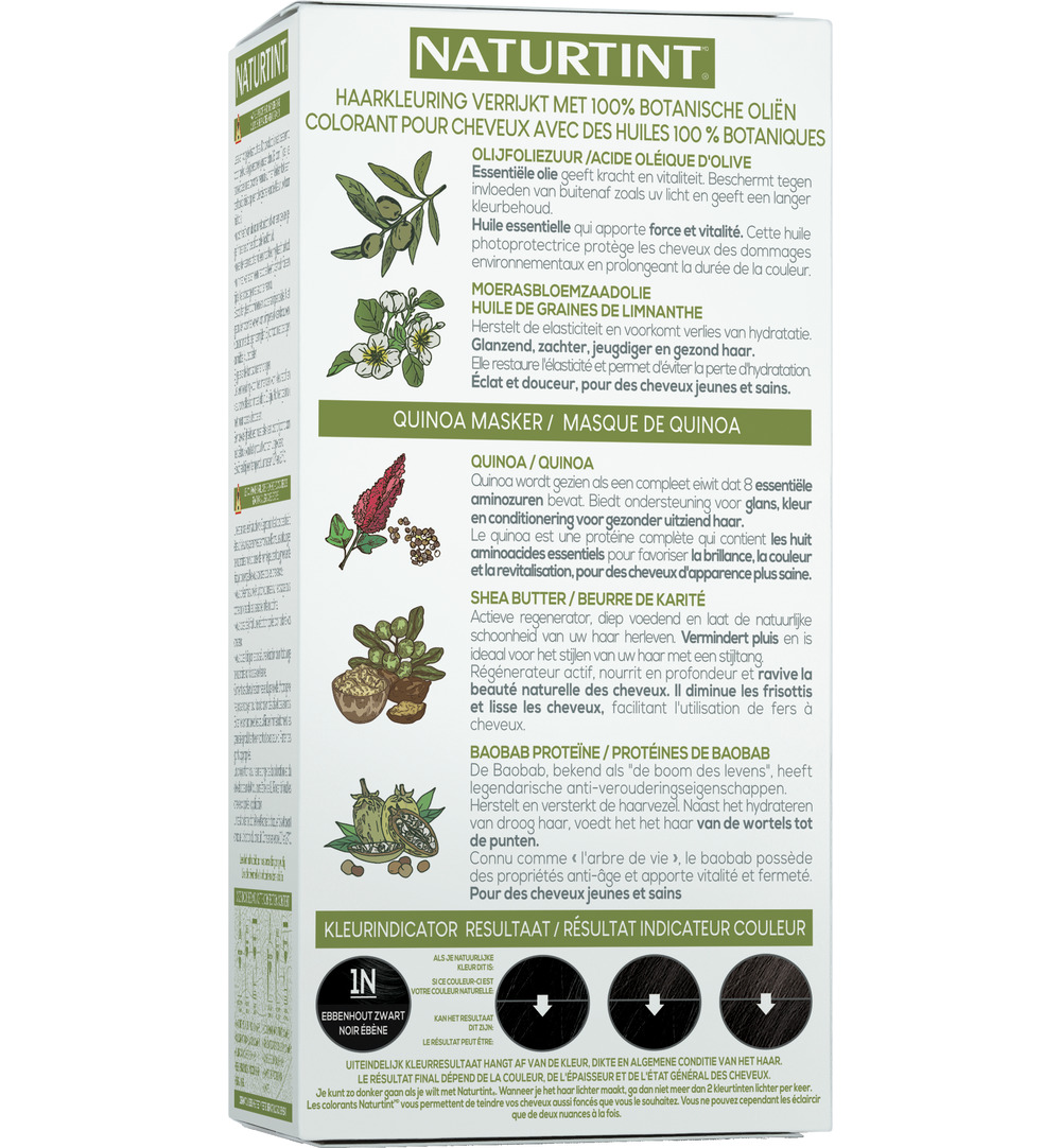 Naturtint 1N Ebbenhoutzwart (170 ml)