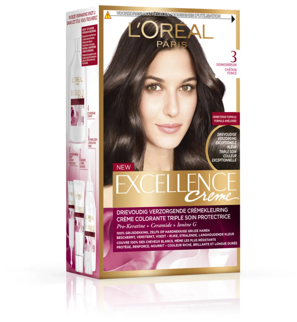 L'Oréal Excellence 3 Donkerbruin (1 set)