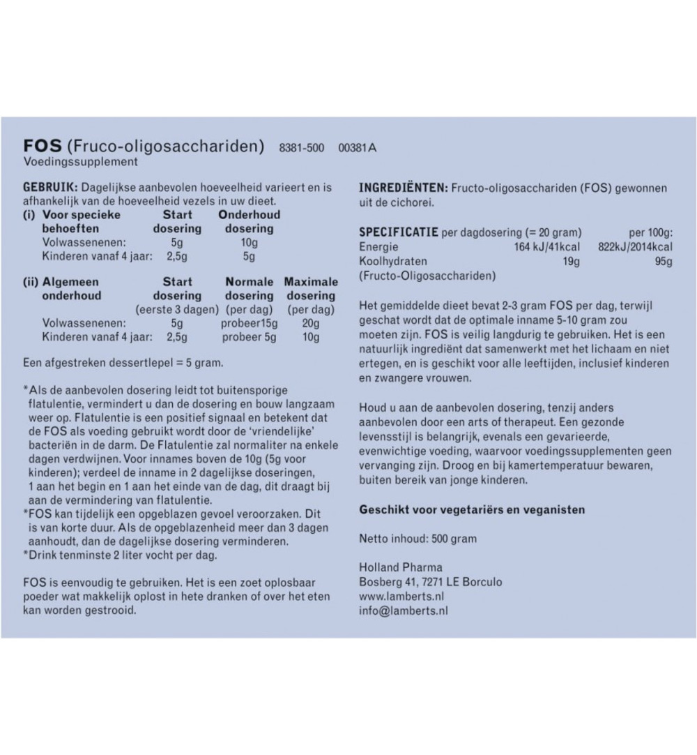 Lamberts FOS (500 gr)