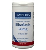 Lamberts Vitamine B2 50mg (100 vega capsules)