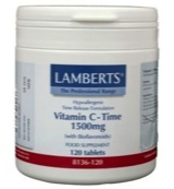 Lamberts Vitamine C 1500 Time release & bioflavonoiden (120 tabletten)