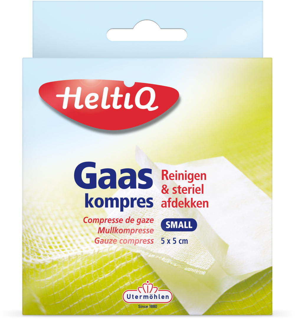 Heltiq Gaaskompressen 5 X 5 Cm (16 stuks)