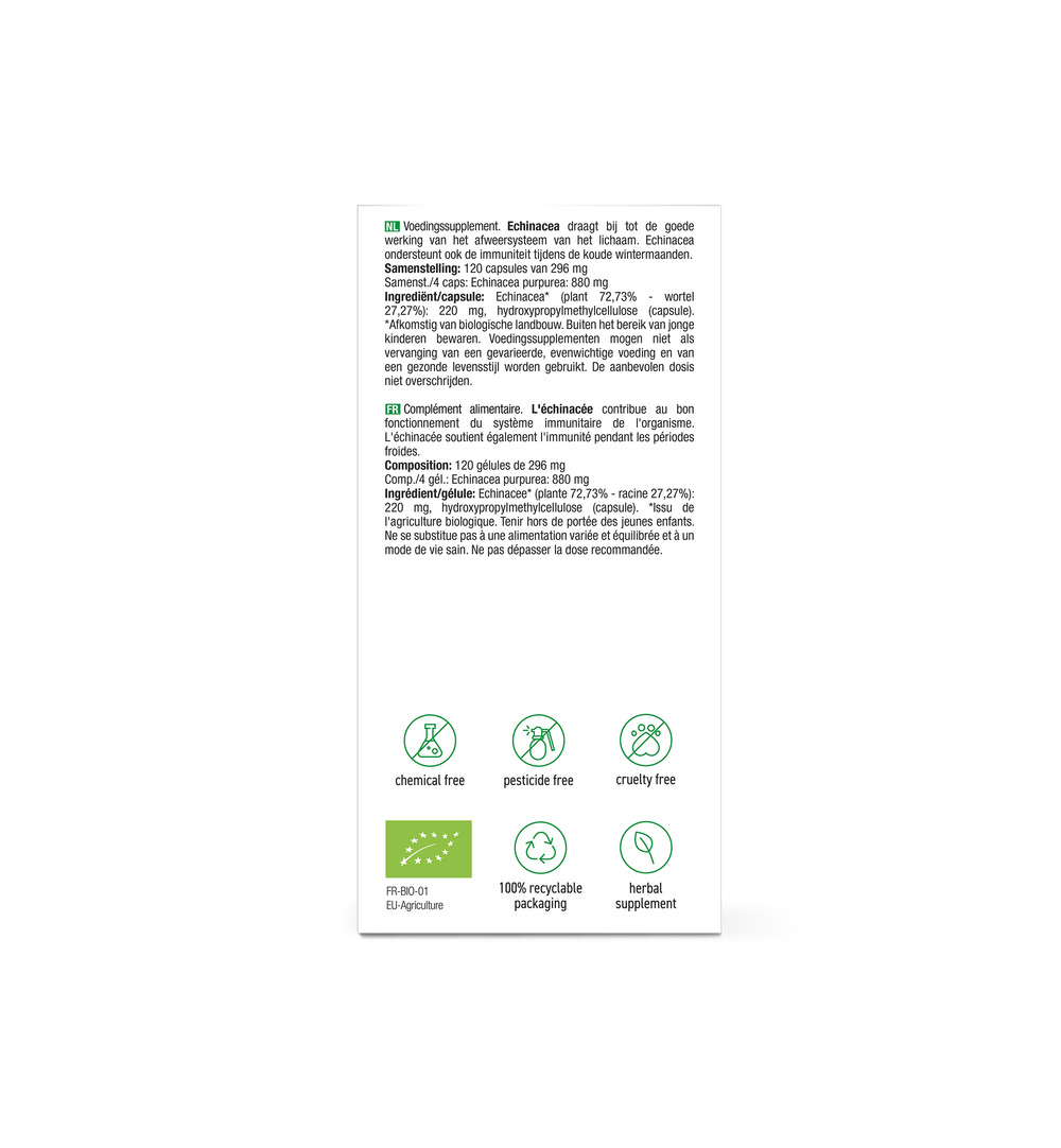 Purasana Echinacea Vegan Bio (120 vega capsules) - image 2