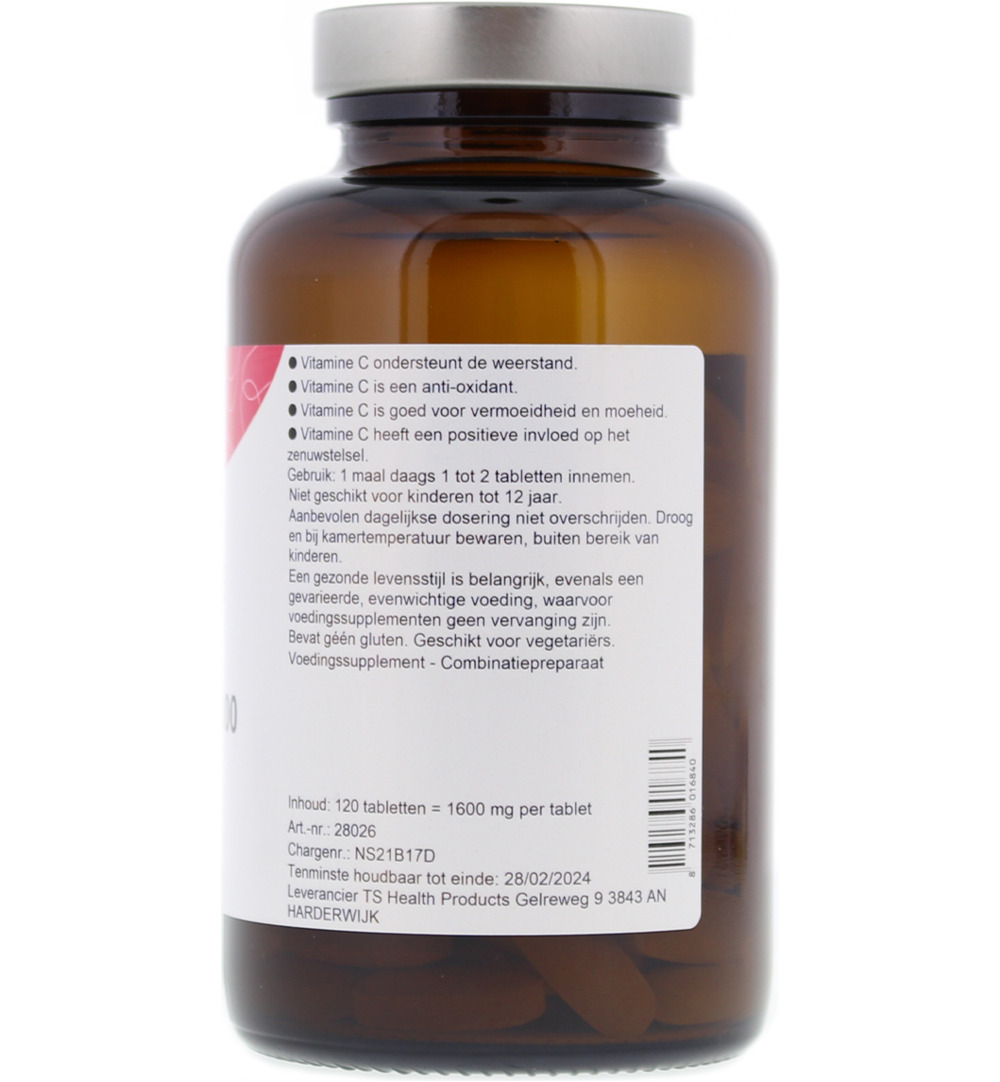 TS Choice Vitamine C 1000 mg & bioflavonoiden (120 tabletten) - image 2