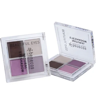 Benecos Oogschaduw beautiful eyes brown/pink (1 stuk)